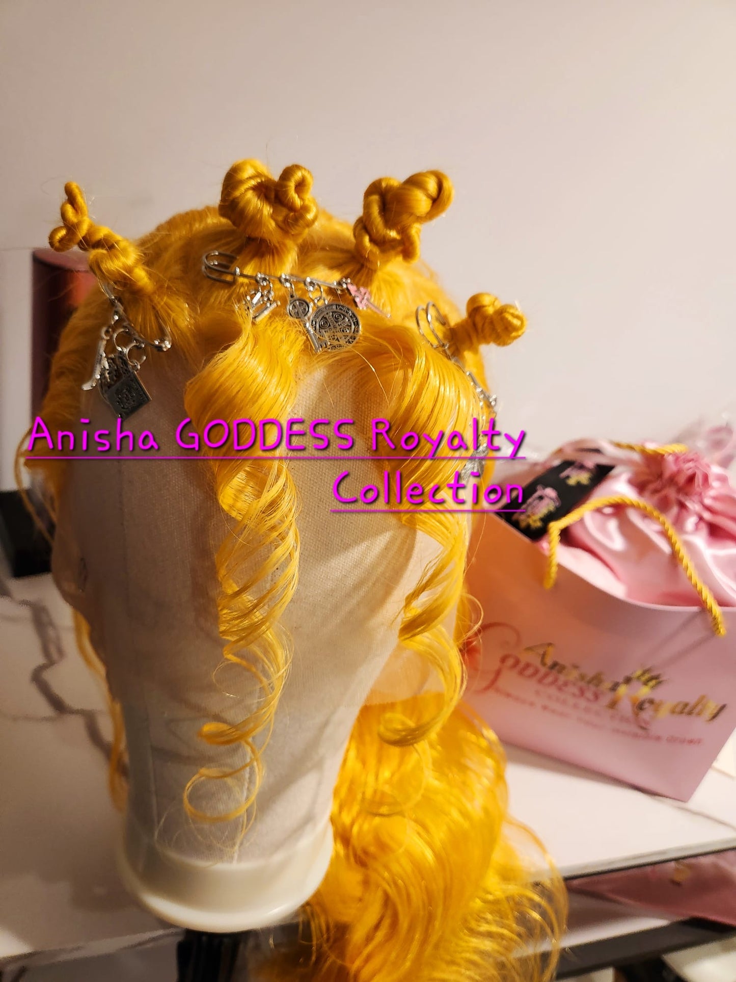 32 Inch Yellow 13x4 HD Lace Front Wigs, 100% Human Hair 180 Desity