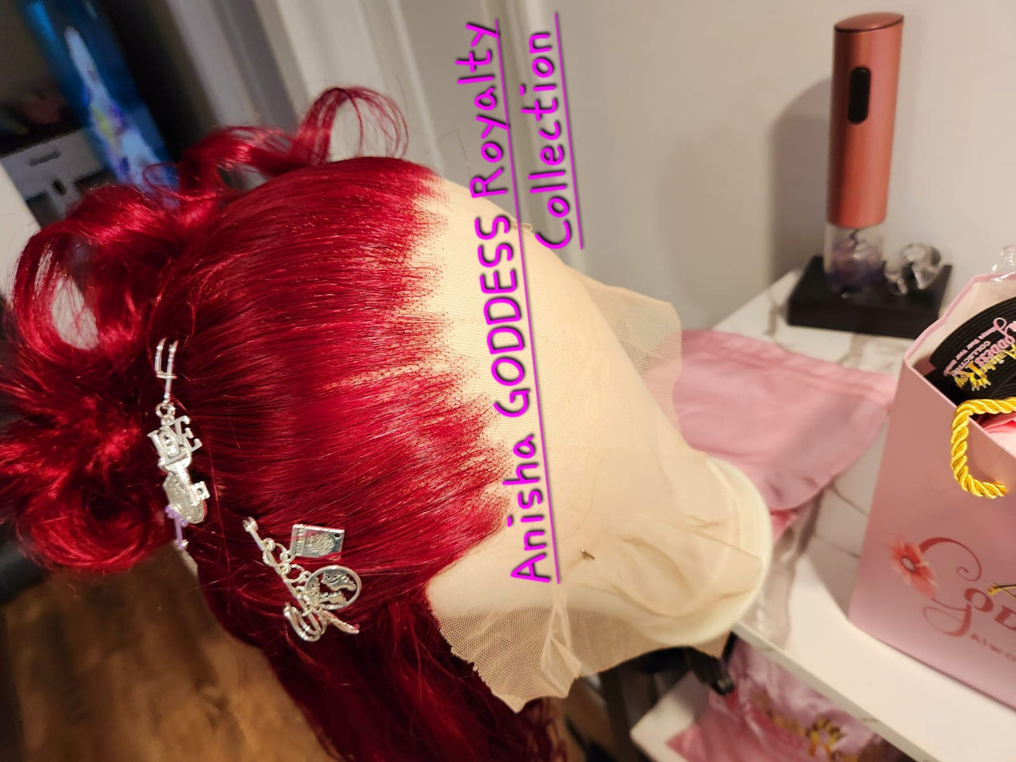 28 Burgundy 13x4 HD  Lace Front Wig 100% Human Hair, 200 Density.