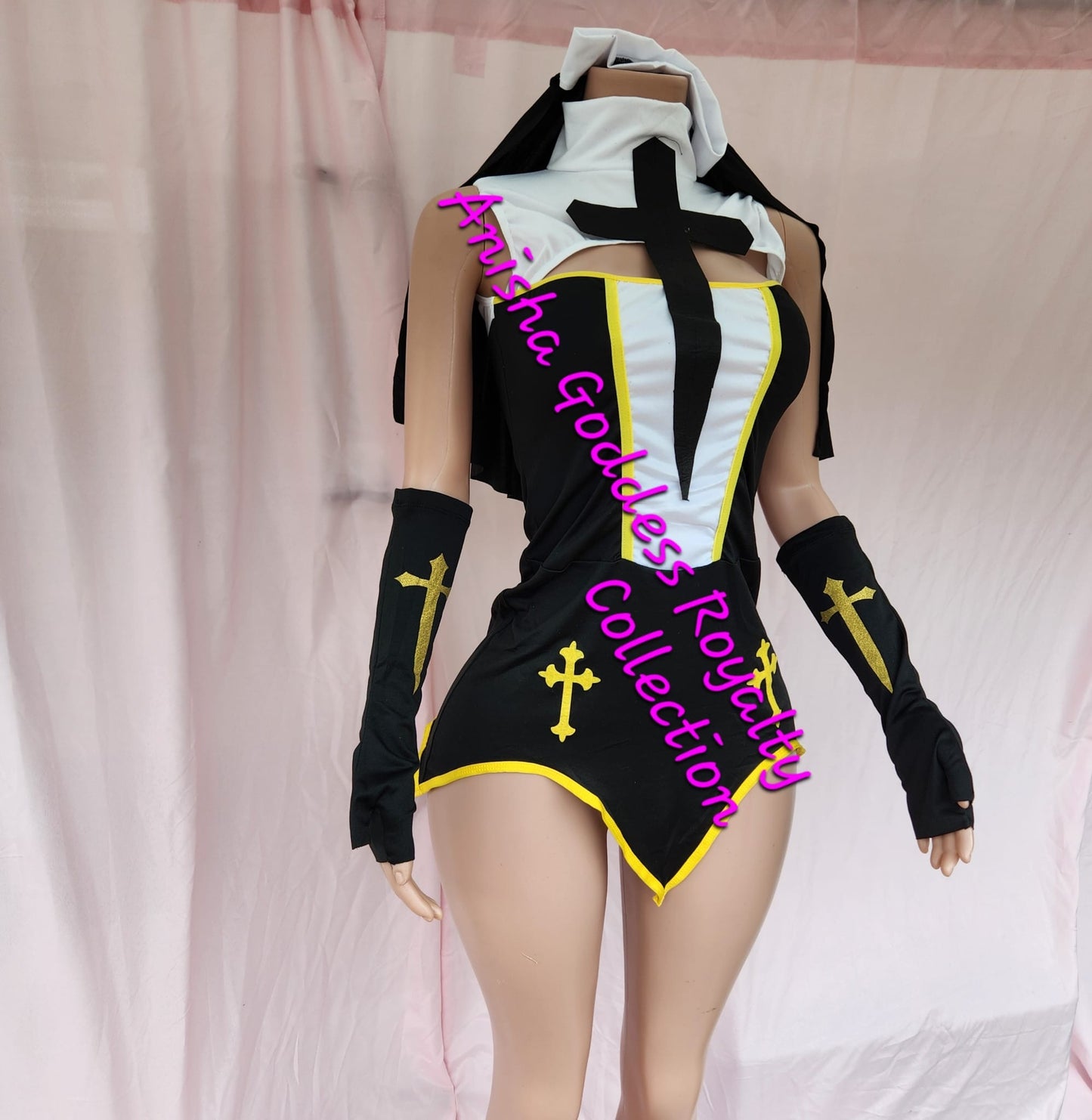 NAUGHTY NUN 7PC. Halloween Costume Set